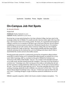 On-Campus Job Hot Spots - Features - The Heights -...