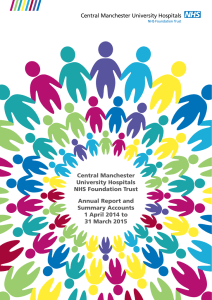 Central Manchester University Hospitals NHS Foundation Trust Annual Report and