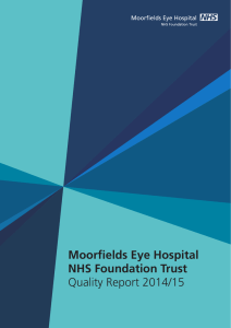 Moorfields Eye Hospital NHS Foundation Trust Quality Report 2014/15