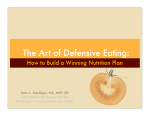 The Art of Defensive Eating: Tara A. Mardigan, MS, MPH, RD