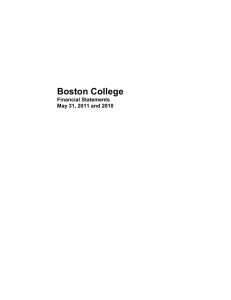 Boston College Financial Statements May 31, 2011 and 2010