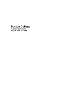 Boston College Financial Statements May 31, 2010 and 2009