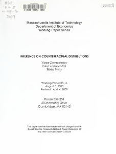 MA ON COUNTERFACTUAL RoomE52-251