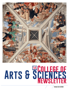Arts &amp; Sciences College of Newsletter Spring 2014 EDITION