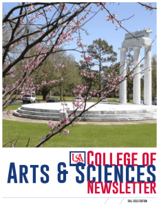 Arts &amp; Sciences College of Newsletter FALL 2013 EDITION