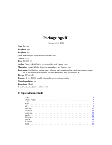 Package ‘qpcR’ February 20, 2015