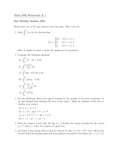Math 166Z Homework # 1