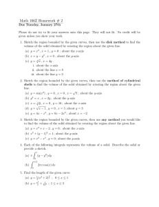 Math 166Z Homework # 2