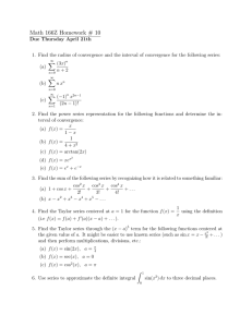 Math 166Z Homework # 10