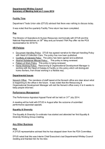 Departmental Whitley Council Summary of Meeting held on 3 June 2014