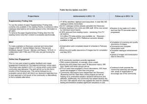 Public Service Update June 2013  Project Name Achievements in 2012 / 13