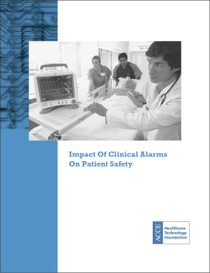 Impact Of Clinical Alarms On Patient Safety