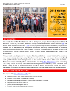 2015 Nelson Chair Roundtable