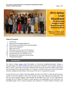 2015 Nelson Chair Roundtable