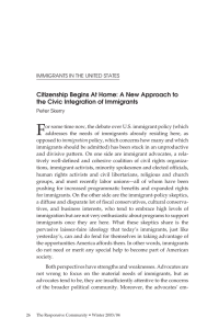 F Citizenship Begins At Home: A New Approach to