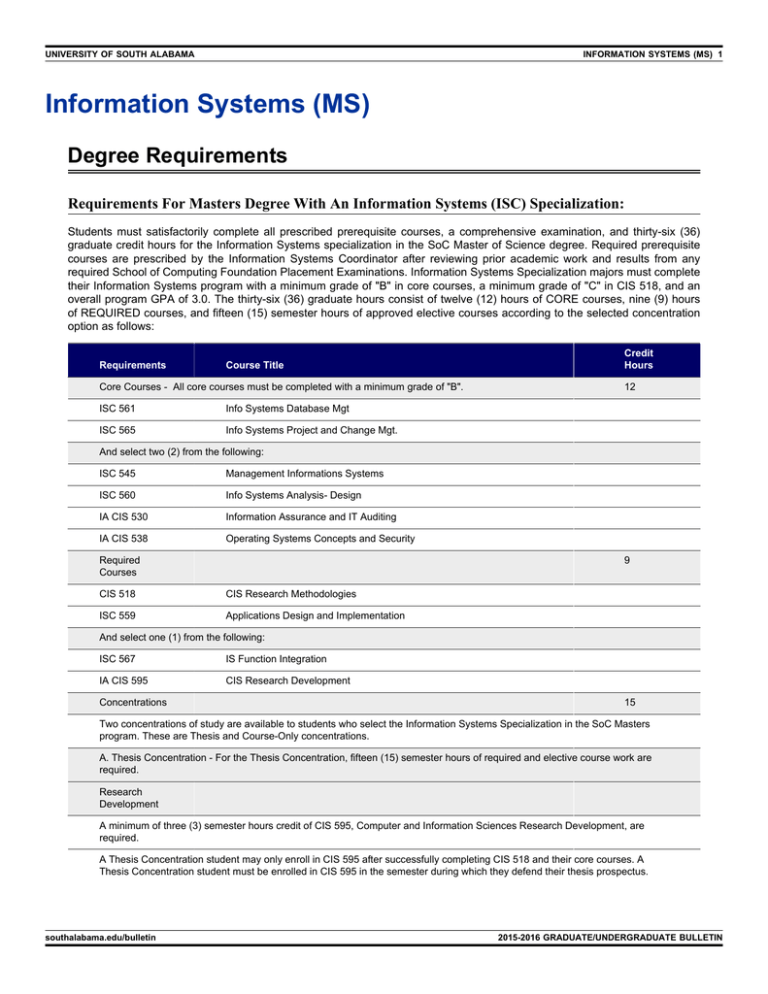 information-systems-ms-degree-requirements