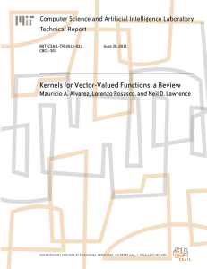 Kernels for Vector-Valued Functions: a Review Technical Report
