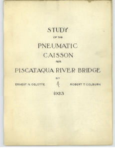 STUDY PNEUMAT CAISSON PISCATAQUA