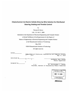 CityCarControl:  An  Electric Vehicle  Drive-by-Wire  Solution... Steering, Braking and Throttle Control