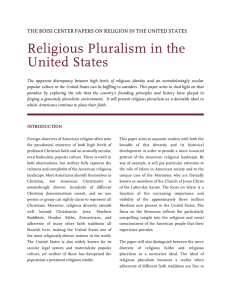 Religious Pluralism in the