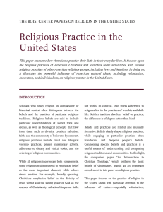 Religious Practice in the United States