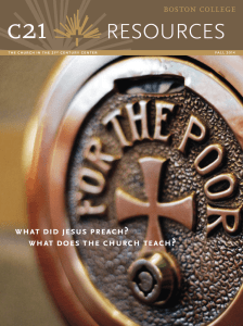 what did jesus preach? what does the church teach?