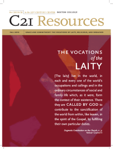 laity the vocations of the
