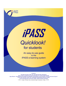 iPASS Quicklook! for students