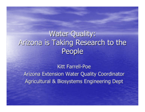 Water Quality: Arizona is Taking Research to the People