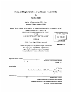 Design  and  Implementation  of Multi-asset Funds ... ARCHIVES JUN  15 By