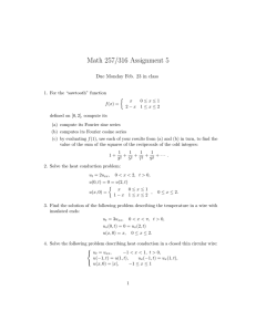 Math 257/316 Assignment 5 Due Monday Feb. 23 in class
