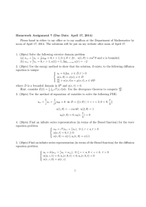Homework Assignment 7 (Due Date: April 17, 2014)