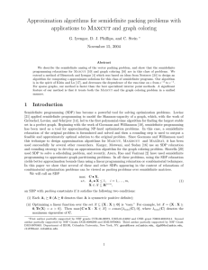 Approximation algorithms for semidefinite packing problems with