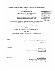 Low  Power  Circuits and Systems  for Wireless ... 17 Scott Kenneth  Arfin