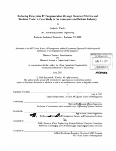 Reducing  Enterprise IT Fragmentation through Standard Metrics and