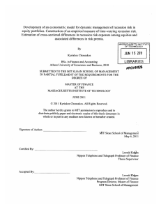 Development  of an econometric  model  for dynamic ... equity  portfolios.  Construction  of an  empirical ...