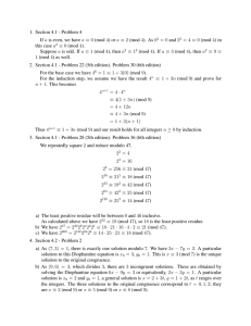 1. Section 4.1 - Problem 4 = 0 and 2
