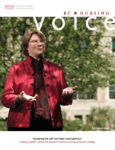fall/winter 2008 answering the call: new dean susan gennaro