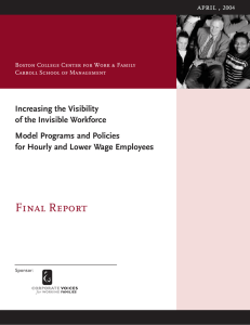 Increasing the Visibility of the Invisible Workforce Model Programs and Policies