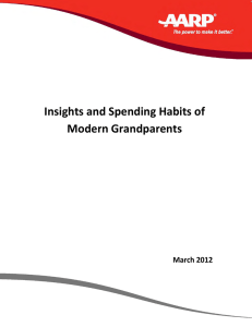 Insights and Spending Habits of  Modern Grandparents   March 2012