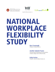 NATIONAL WORKPLACE FLEXIBILITY STUDY