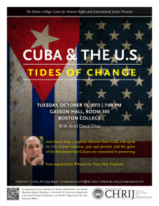 CUBA &amp; THE U.S. Tides of Change