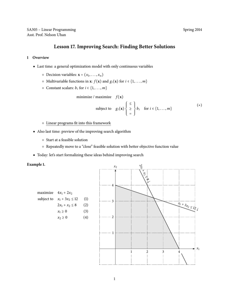 Lesson 17 Improving Search Finding Better Solutions