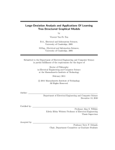 Large-Deviation Analysis and Applications Of Learning Tree-Structured Graphical Models