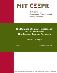 The Dynamic Effects of Hurricanes in the US: The Role of