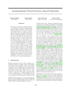 Learning Bayesian Network Structure using LP Relaxations