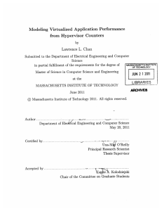 Modeling  Virtualized  Application  Performance