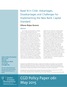 Basel III in Chile: Advantages, Disadvantages and Challenges for Standard