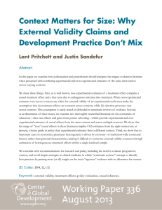 Context Matters for Size: Why External Validity Claims and