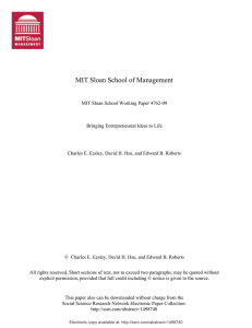 MIT Sloan School of Management